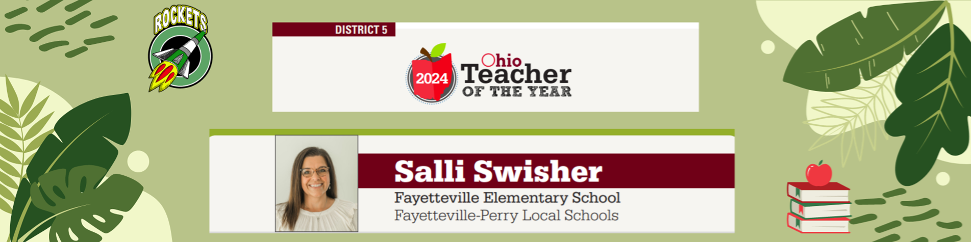 Salli Swisher District 5 Teacher of the Year