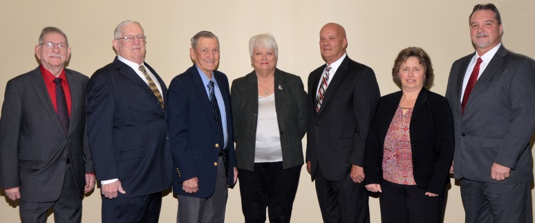 Left to Right: Jim Ferguson, Duke Snider, James Castle, Betty Burwinkel, James Frazier, Blinda Boothby, Bill Garrett